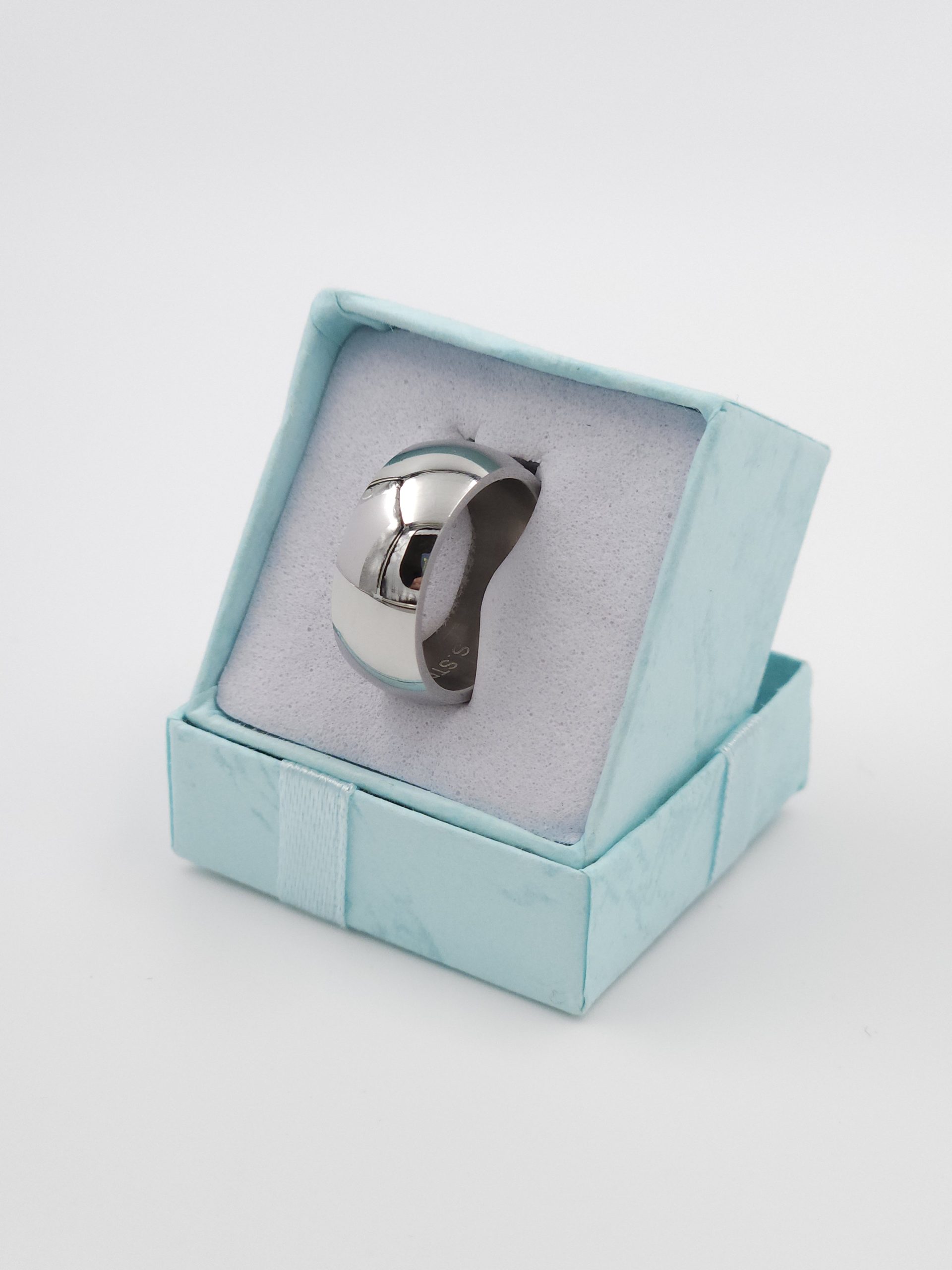 Luxe Zilverkleurige Ring van Chirurgisch Staal 316L