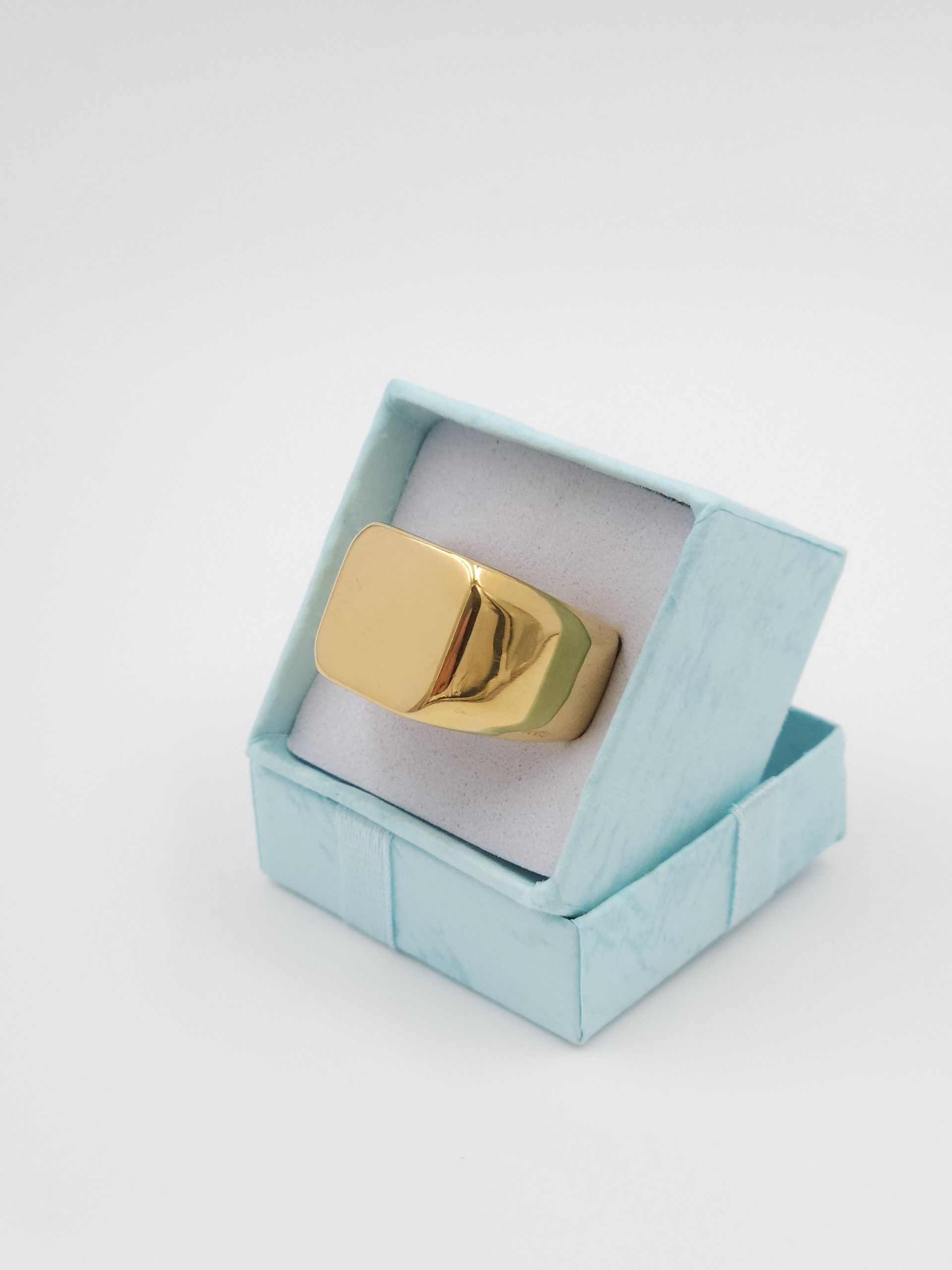 Stijlvolle RVS zilverkleurige heren Ring