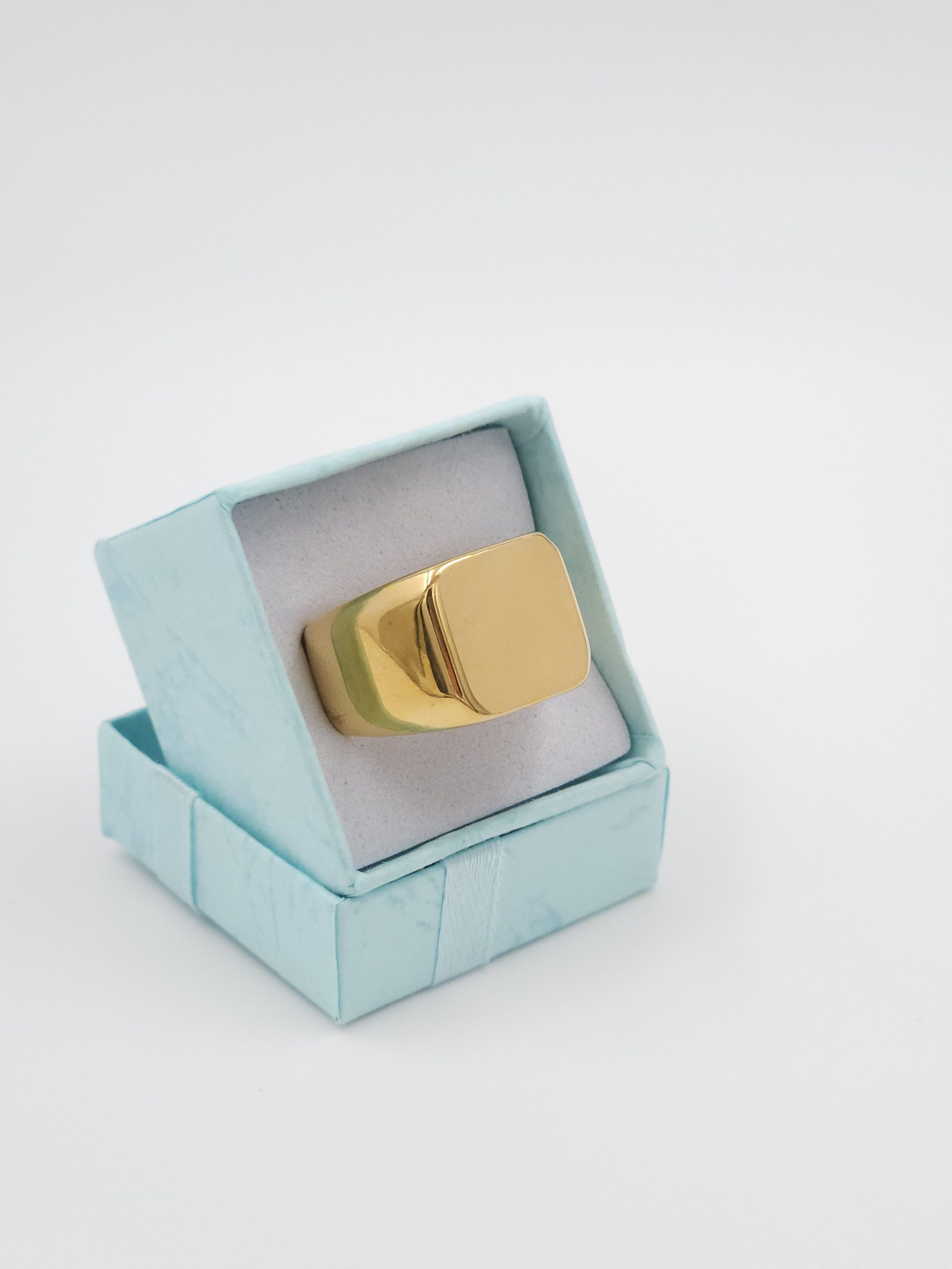 Stijlvolle RVS zilverkleurige heren Ring