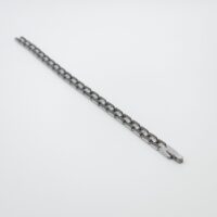 Zilver-zwartkleurige damesarmband (dunne uitvoering)