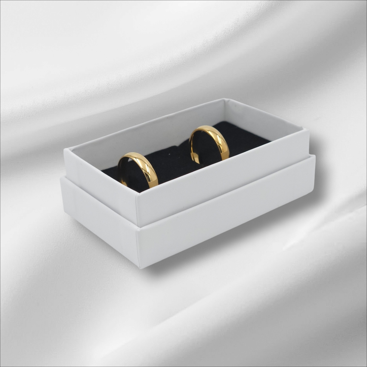 elegante 18 karaats vergulde ringenset
