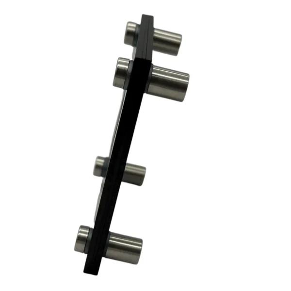 glanzend zwart acryl huisnummerbord